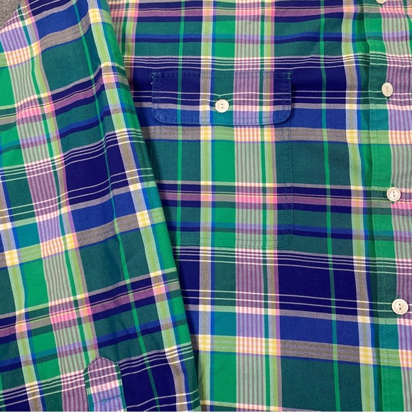 Polo by Ralph Lauren Men's Multicolor Plaid Dress Shirt, Long Sleeve, Size 3XB - Picture 6 of 14